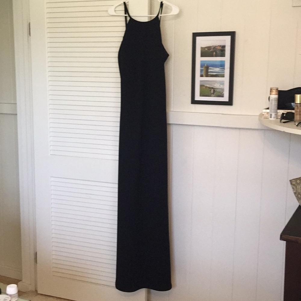 Black crepe gown